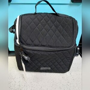 Vera Bradley Lunch Cooler Classic Black Microfiber NWT